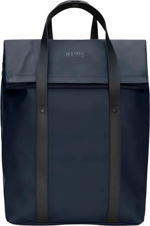 Rains 2 Way Tote Backpack - Heren - Rugzakken - Blauw - ONE Size - Polyester - Tassen