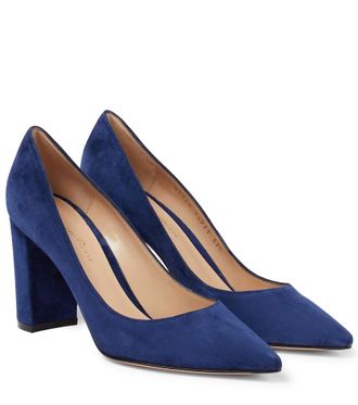 Gianvito Rossi Piper 85 suede pumps