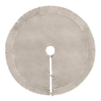 Ballard Designs Signature Velvet Tree Skirt - Stone - Ballard Designs