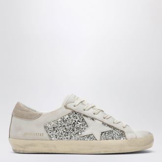 Golden Goose White/platinum glitter Super-Star sneakers