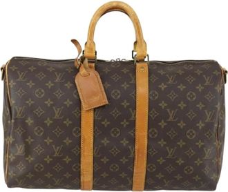Louis Vuitton Pre-owned Weekend Bags, female, Brown, Size: ONE SIZE Pre-owned Keepall Travel Bag