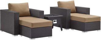 ModWay Outdoor Convene 5Pc Set Outdoor Patio With Fire Pit