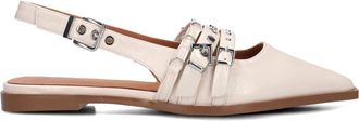 Stefano Lauran Schoenen, Dames, Wit, 42 EU, Leer, Elegante witte slingback schoenen