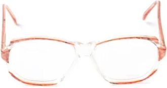 Saint Laurent Pre-owned Acetate sunglasses - Dames - Vintage Accessoires - Oranje - ONE Size - Vintage