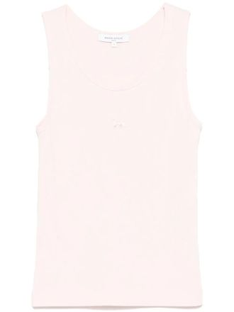 Maison Kitsuné Baby Fox-patch tank top - Pink