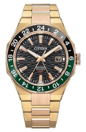 Citizen Series 8 880 GMT Automatic Goldtone Bracelet Watch, 41mm in Two-Tone at Nordstrom