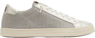 P448 Goud-Tahiti Sneakers John 23 - Dames - Sneakers - Grijs - 40 EU - Leer - Schoenen