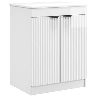 vidaXL Mueble De Cuarto De Ba&ntilde;o Blanco Brillante 54 X 41 X 70 Cm Vidaxl