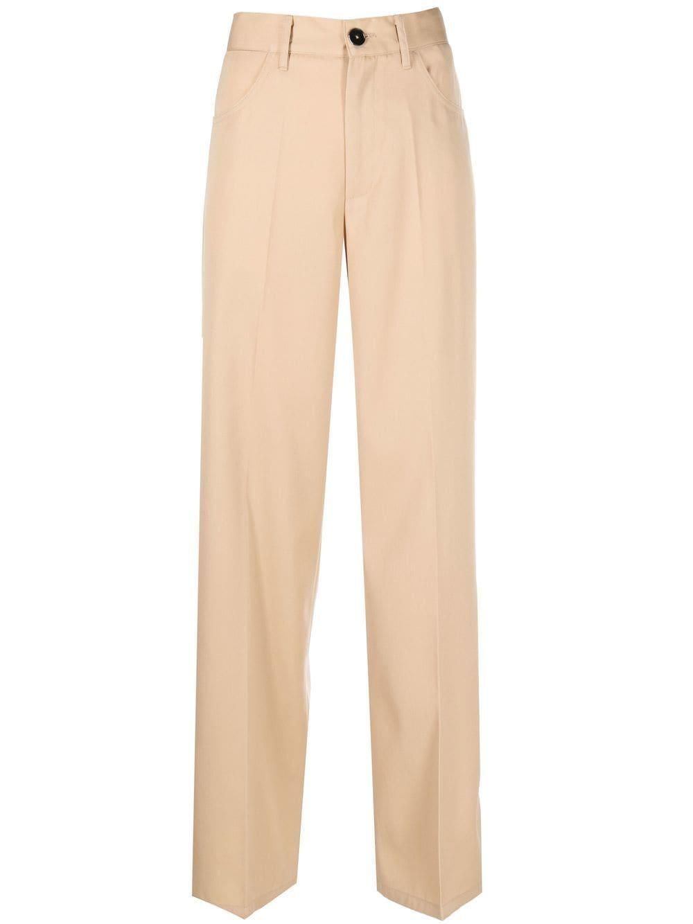 Jil Sander straight-leg wool trousers - women - Cotton