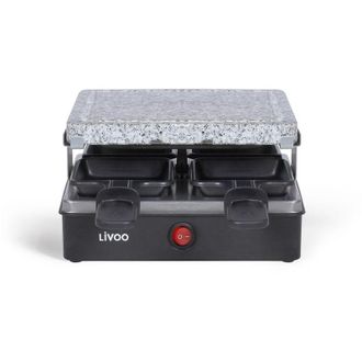 Livoo Macchina per raclette 4 persone 600w + pietra per grigliare - doc242 Livoo