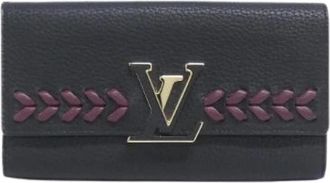 Louis Vuitton Pre-owned Vintage Portemonnee - Dames - Vintage Accessoires - Zwart - ONE Size - Leer - Vintage