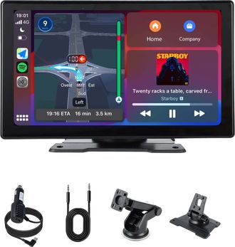 OEM Autorradio De 9 Pulgadas Con Carplay Inal&aacute;mbrico Y Android Auto, Pantalla T&aacute;ctil Ips Para Autom&oacute;viles, Pantalla Carplay Con Asistente De Voz, Navegaci