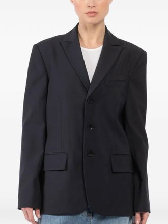 Tibi Blazer monopetto con bottoni - Blu