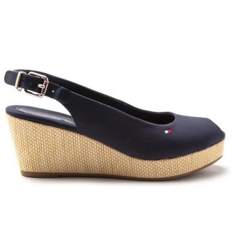 Tommy Hilfiger Womens Iconic Elba Slingback Sandals - Blue - Size UK 6.5