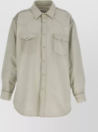 Maison Margiela cotton stitched collar jacket