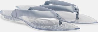Alaia Ala&iuml;a Invisible satin thong sandals