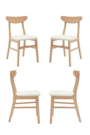 Regalos Miguel Sillas Comedor - Pack 4 Silla Zenit - Beige