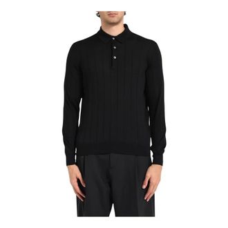 Tagliatore Polo Shirts, male, Black, Size: 3XL Polo Shirts