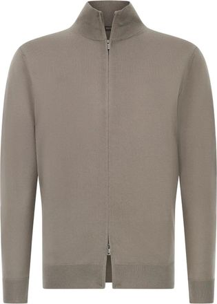 Boggi Milano Cardigan con zip - Toni neutri