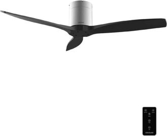 Cecotec Cecotec Ventilador De Techo Con Mando A Distancia De 52 Energysilence Aero 5400 Classic Iron&black. Motor Dc 40w, 3 Aspas