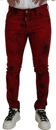 Dsquared2 Dsqua&sup2; Cotton Tie Dye Skinny Casual Men blue Mens Jeans (Pre-Owned)