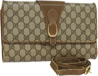 Gucci Pre-owned Shoulder Bags, female, Beige, Size: ONE SIZE Pre-owned Vintage Shoulder Bag