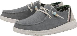 Hey Dude Womens Wendy Natural Slip-On Shoes In Indigo