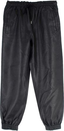 Stella McCartney Black Vegan Leather Joggers Size XS