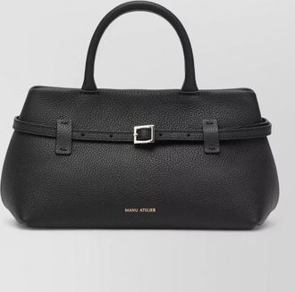 Manu Atelier textured tote bag leather top handle