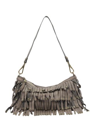 Campomaggi Natalia Layered Fringe Leather Shoulder Bag