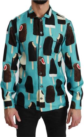 Dolce & Gabbana Exclusief IJs Overhemd - Heren - Casual Overhemden - Veelkleurig - XS - Overhemden