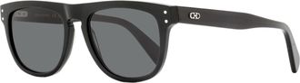 Ferragamo Ferragamo Mens Soft Square Sunglasses SF1111S 001 Black 55mm