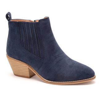 Corkys Footwear Womens Potion Bootie In Navy Suede