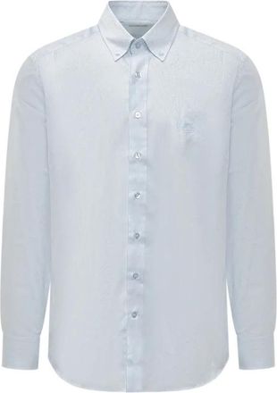 Etro Overhemd met knoopsluiting - Heren - Casual Overhemden - Blauw - 2XL - Overhemden