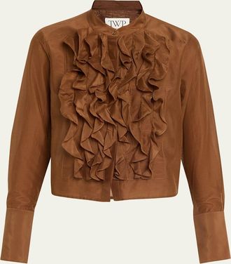 TWP Patti Ruffle Button-Front Shirt
