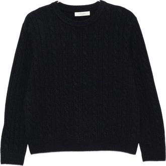 Jcsophie Pancho Cable-knit Crew-neck Sweater