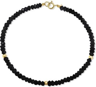 Jewelmak 14K Black Onyx Bracelet