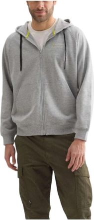 Munich Tape hoodie met urban stijl - Heren - Vesten met rits - Grijs - XL - Hoodies & sweatvesten