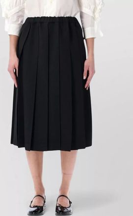 Comme Des Gar&ccedil;ons midi skirt pleated design flared shape