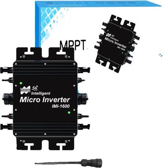 OEM Microinversor Solar, Potencia De Salida De 1600 W, Funci&oacute;n Wifi Inteligente, 1600 W, Ca 230 V, Cc 22-50 V