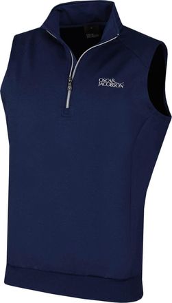 Oscar Jacobson Mens Trent Sleeveless Vest - Solid Navy - S