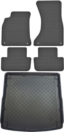 OEM Juego De Alfombrillas De Goma Para Coche Y Maletero Para Audi A4 B8 Kombi (de Abril De 2008 A Octubre De 2015)