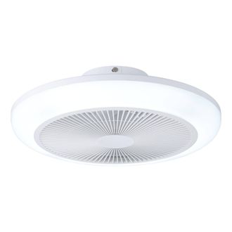 Eglo Eglo Sayulita 1 White Plastic Ceiling Fan with LED