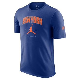 Nike Jordan Mens New York Knicks Essential Jordan NBA T-Shirt in Blue | HQ1243-495