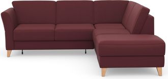 Sit&more Ecksofa »Visby L-Form« Wahlweise mit Bettfunktion und Stauraum, frei im Raum stellbar