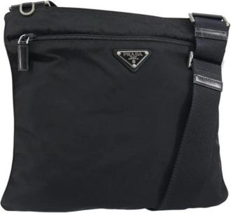 Prada Pre-owned Cross Body Bags, female, Black, Size: ONE SIZE Pre-owned Vintage Cross Body Bag