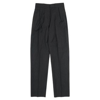 Max Mara Tapered Trousers, female, Black, Size: 3XS Wide Trousers