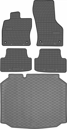 OEM Juego De Alfombrillas De Goma Para Coche Y Maletero Para Seat Le&oacute;n Iii Hatchback (2012-2020)