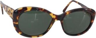 Gucci Pre-owned Accessories, female, Brown, Size: ONE SIZE Pre-owned Plastic Sunglasses