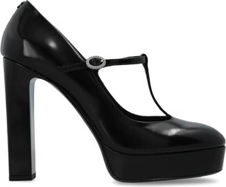 Jimmy Choo London Marene Mary Jane 120 - Dames - Pumps - Zwart - 41 EU - Leer - Schoenen